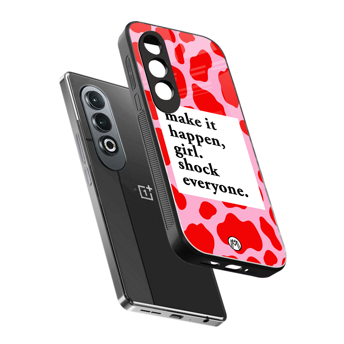 make it happen girl back phone cover | glass case for oneplus nord ce 4