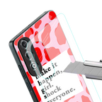 make it happen girl back phone cover | glass case for oneplus nord ce 4