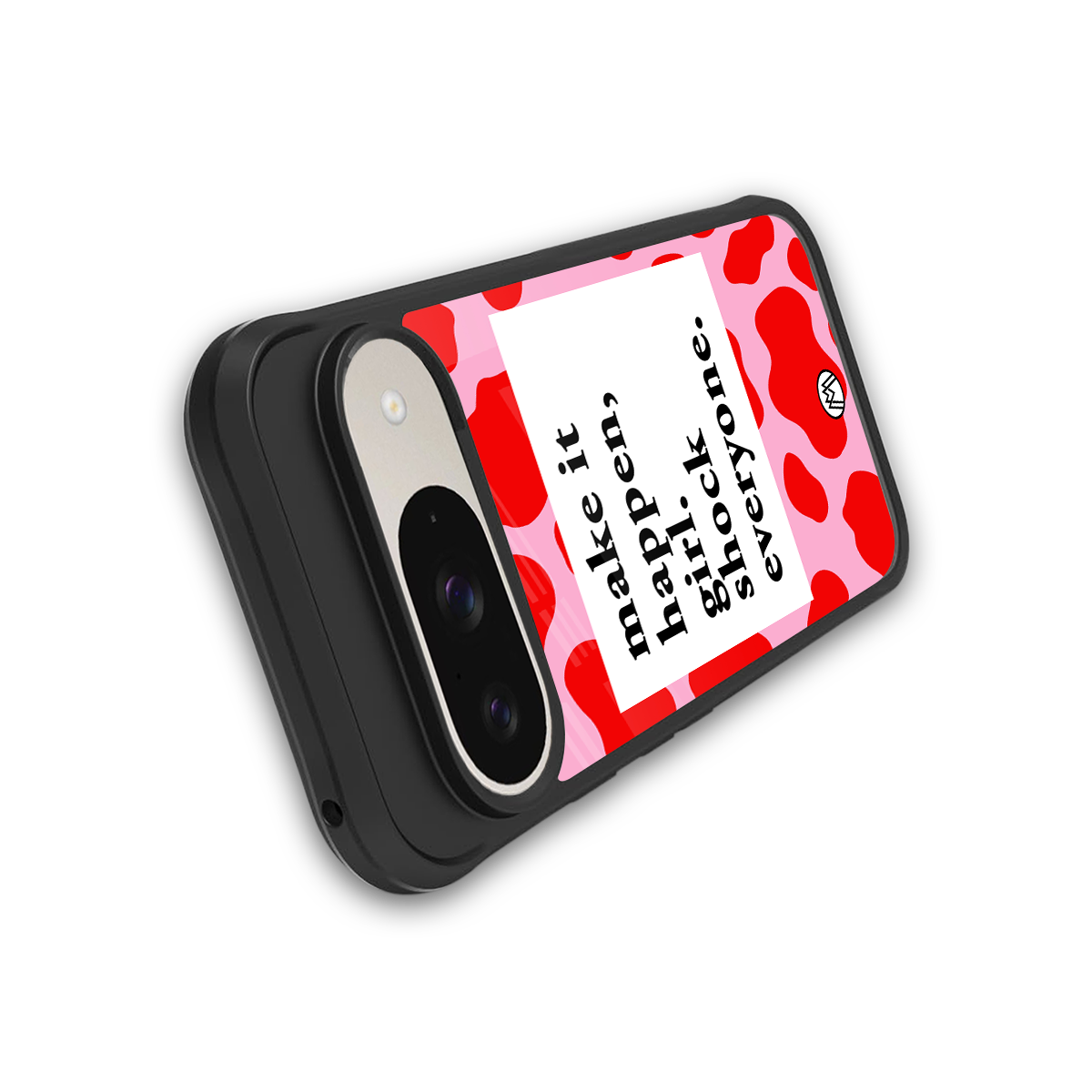 make it happen girl back phone cover | glass case for google pixel 9