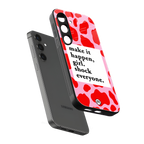 make it happen girl back phone cover | glass case for samsung galaxy s24 plus