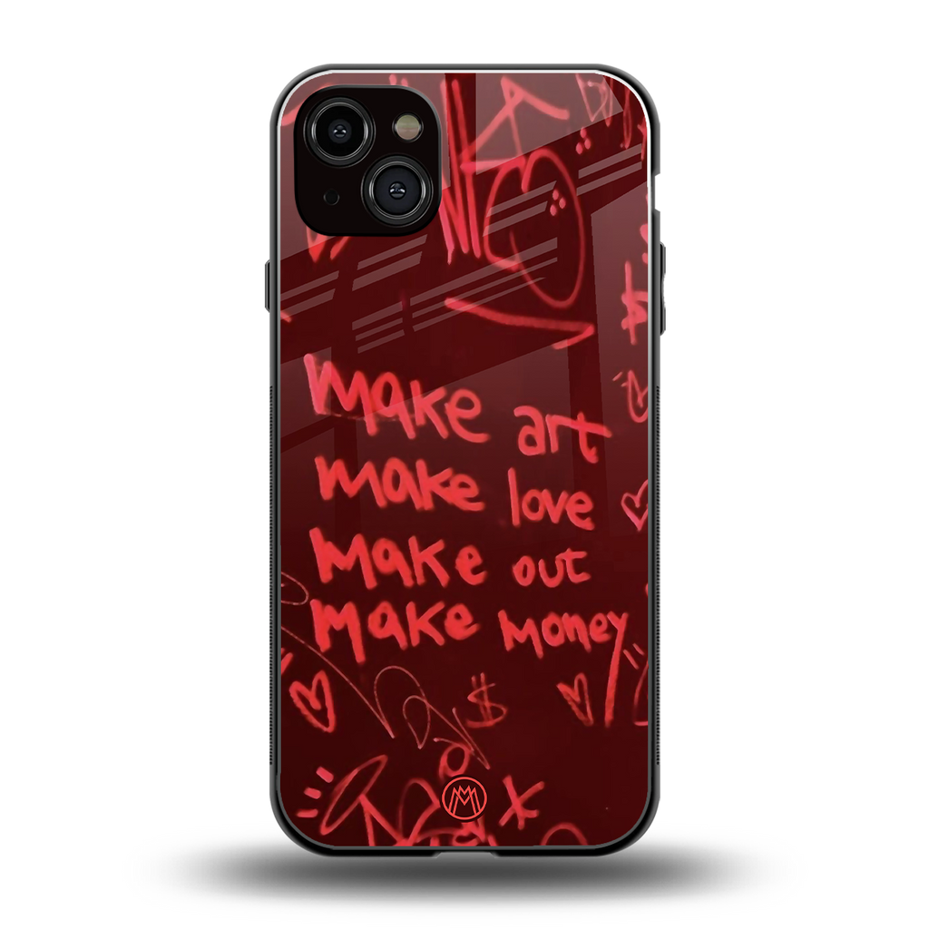 make magic back phone cover | glass case for iphone 15 plus