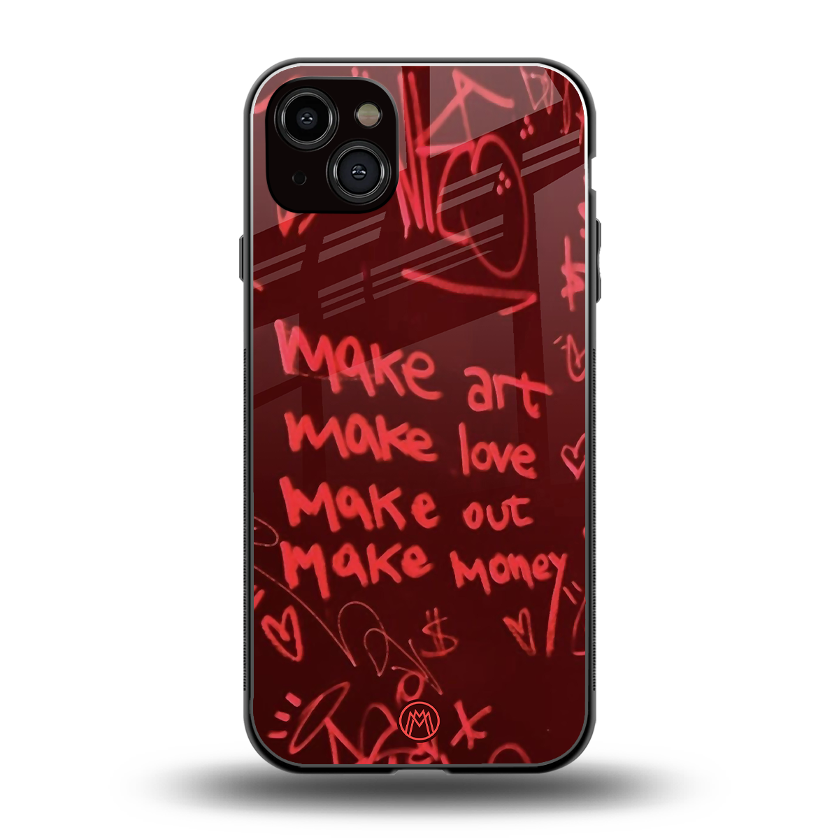 make magic back phone cover | glass case for iphone 15 plus