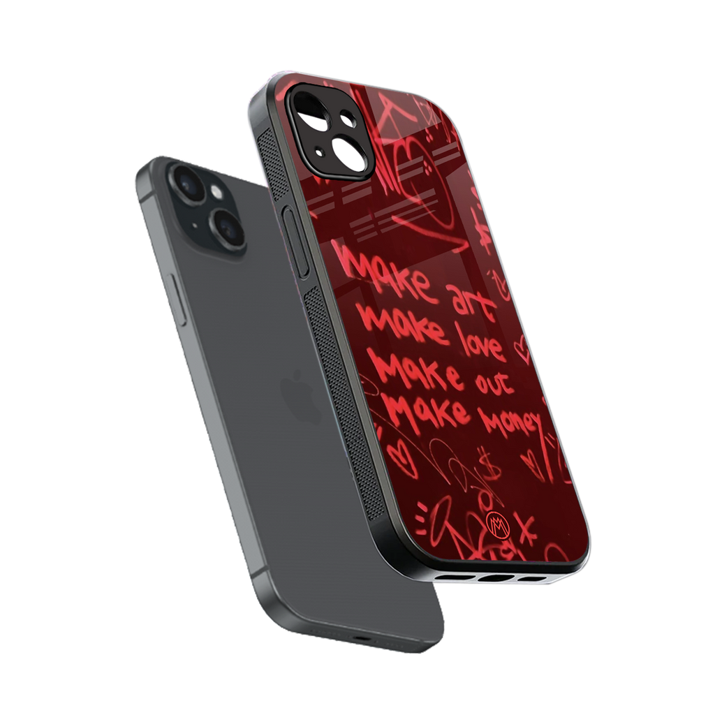 make magic back phone cover | glass case for iphone 15 plus