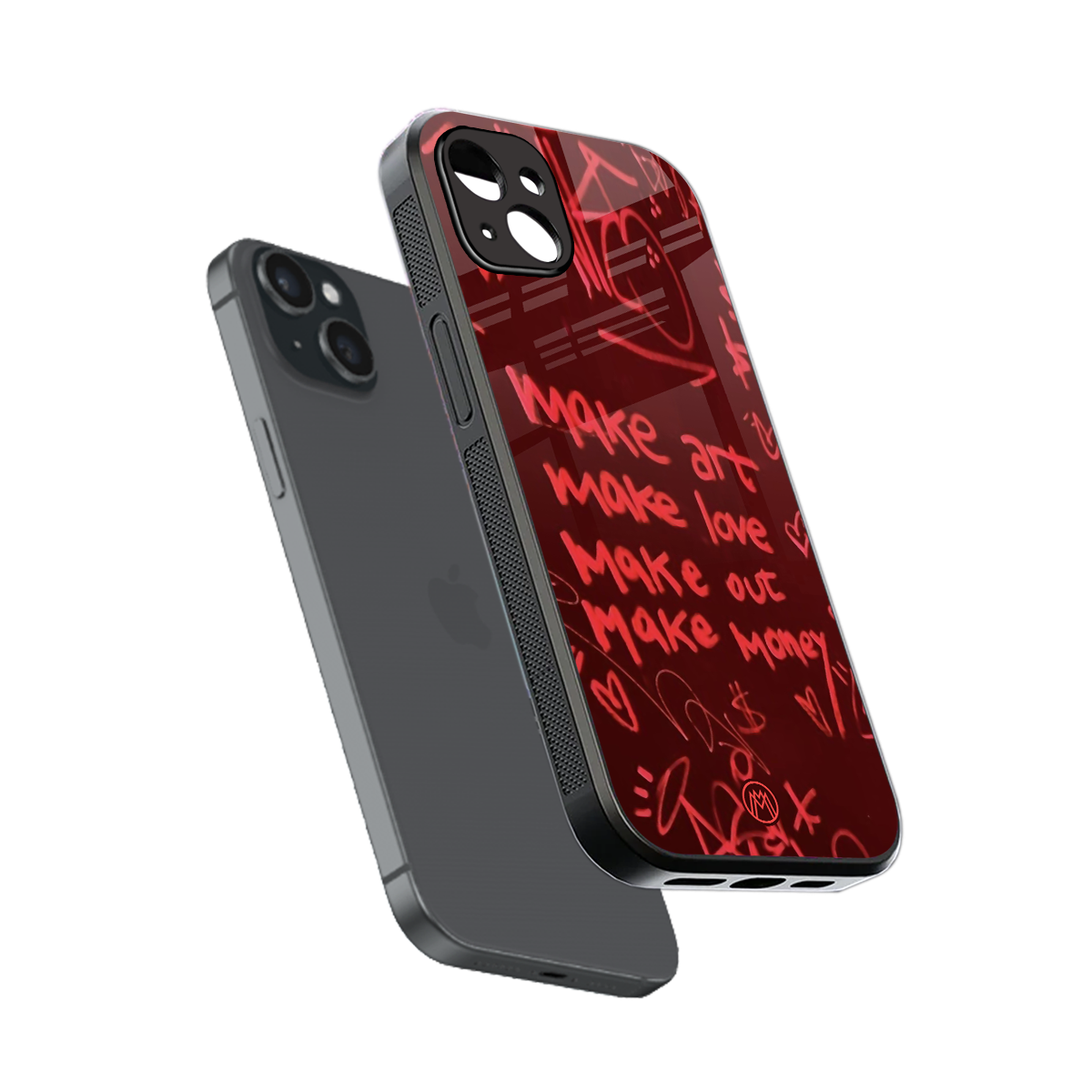 make magic back phone cover | glass case for iphone 15 plus