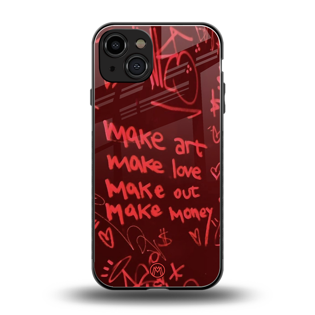 make magic back phone cover | glass case for iphone 15