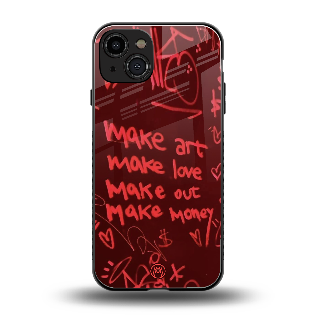 make magic back phone cover | glass case for iphone 15