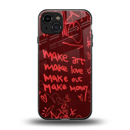 make magic back phone cover | glass case for iphone 15