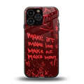 make magic back phone cover | glass case for iphone 16 pro max