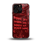 make magic back phone cover | glass case for iphone 16 pro