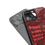 make magic back phone cover | glass case for iphone 16 plus