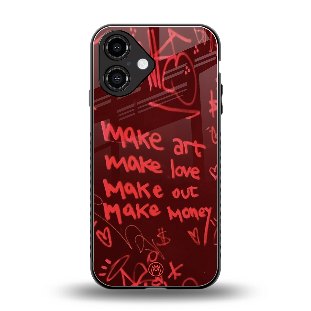 make magic back phone cover | glass case for iphone 16