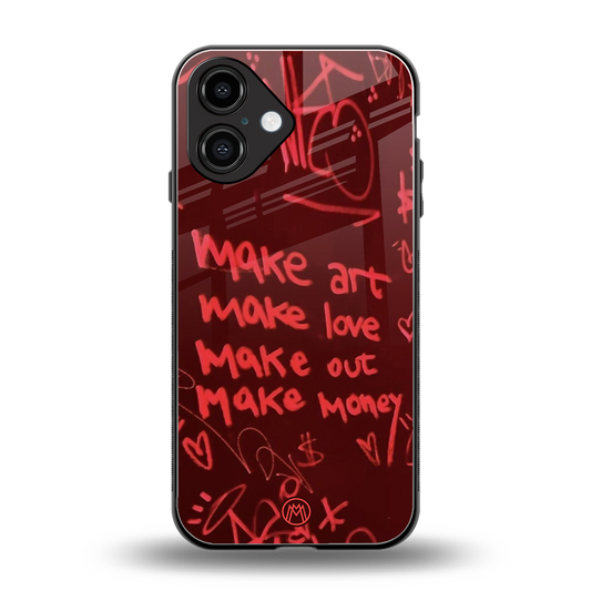 make magic back phone cover | glass case for iphone 16