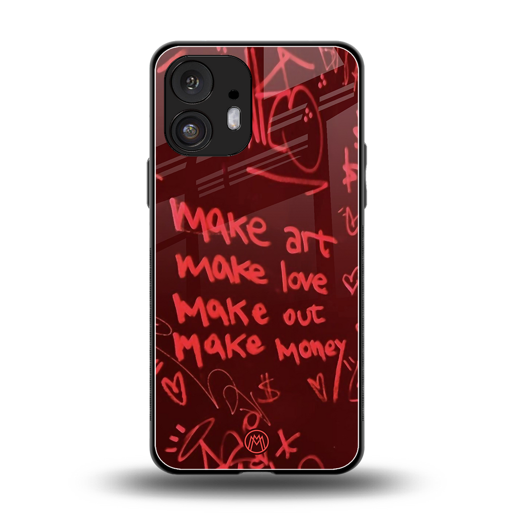 make magic back phone cover | glass case for nothing phone 2