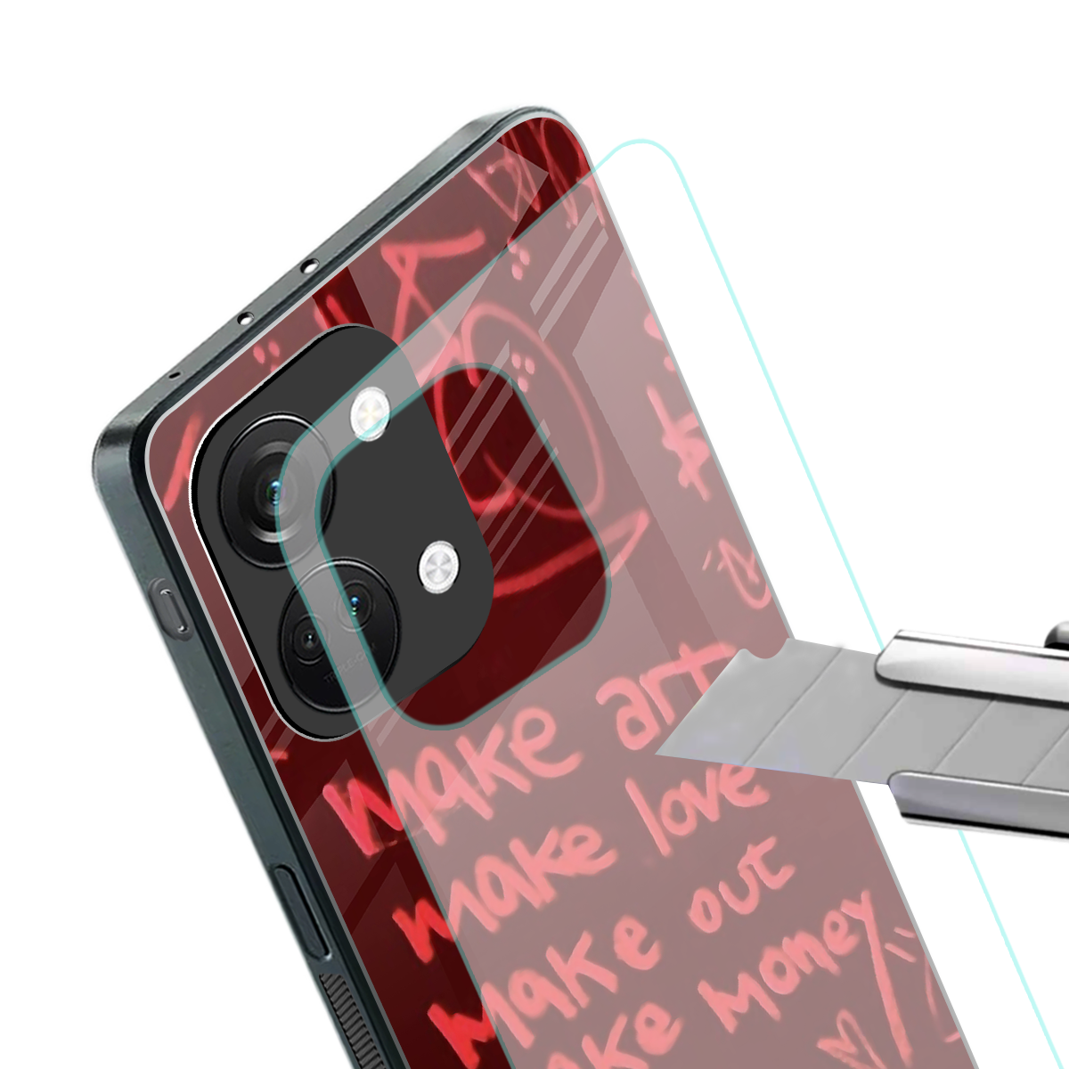 make magic back phone cover | glass case for oneplus nord 3