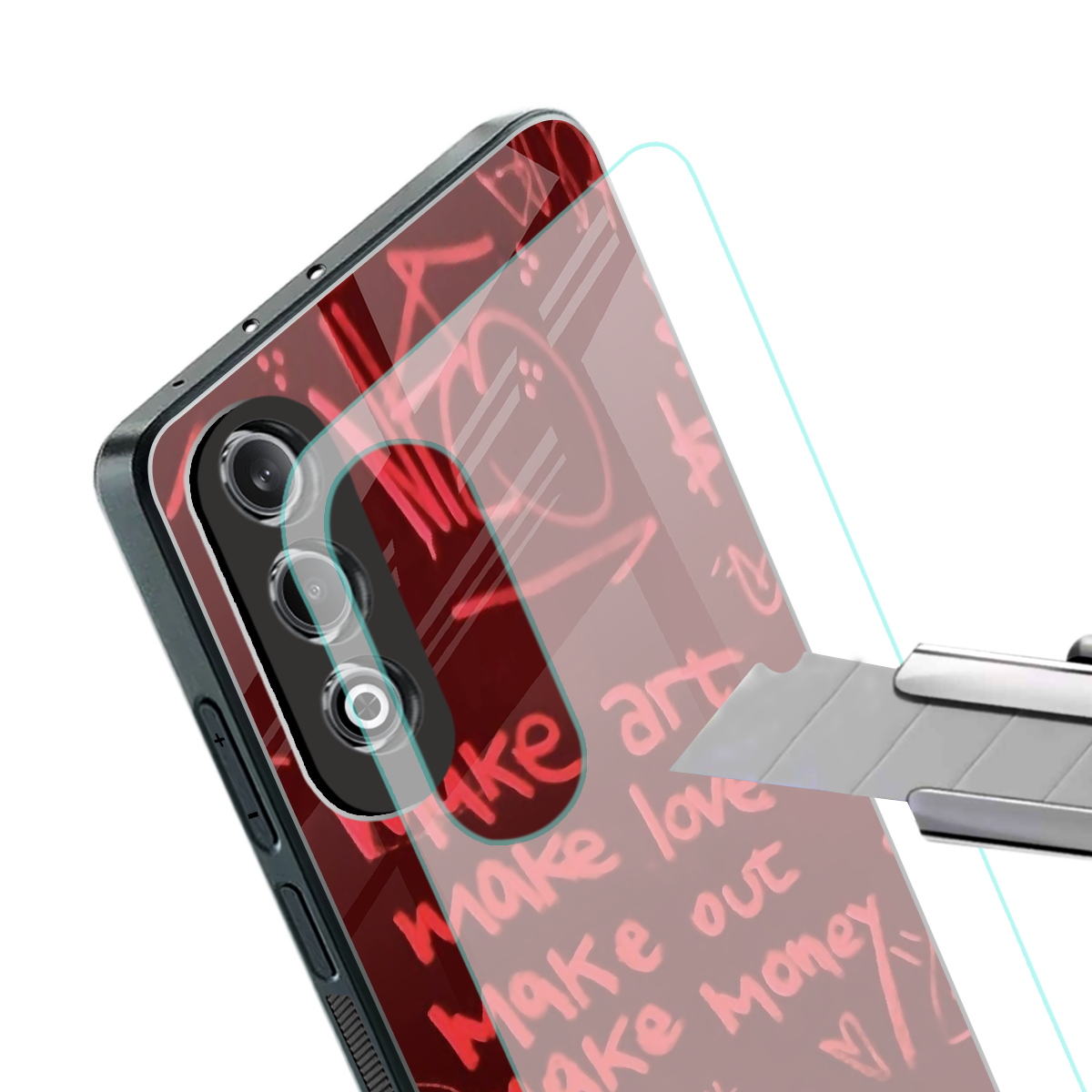 make magic back phone cover | glass case for oneplus nord ce 4