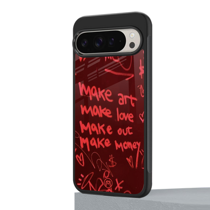 make magic back phone cover | glass case for google pixel 9 pro xl