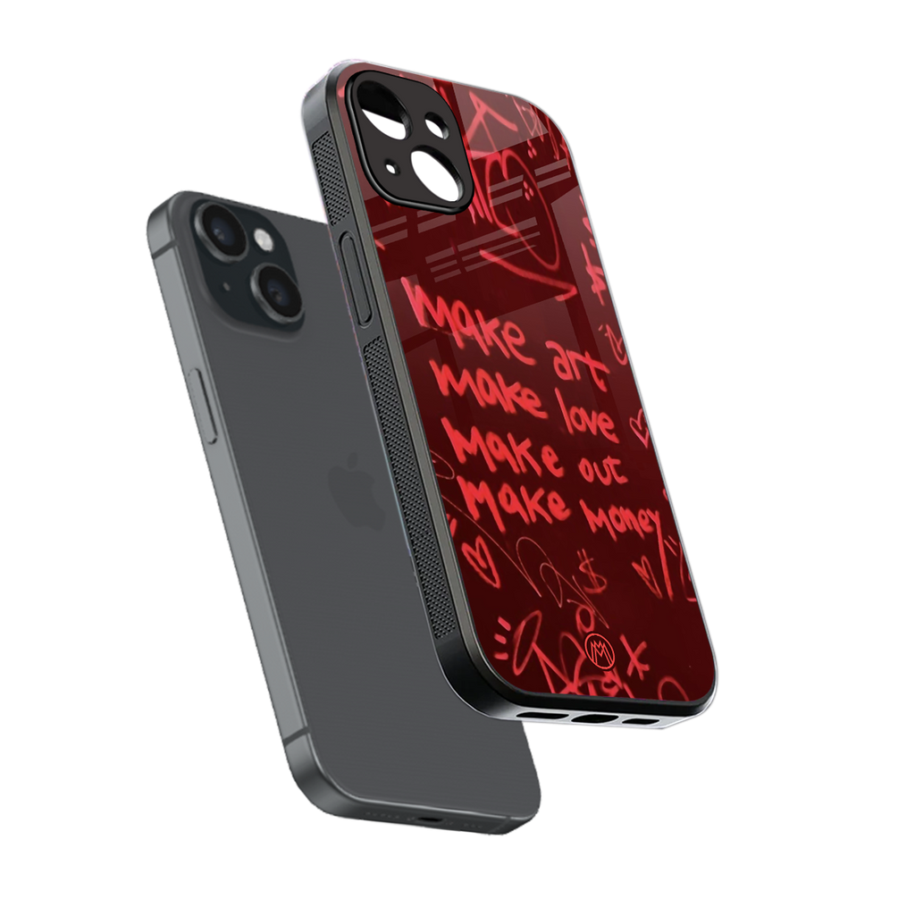 make magic back phone cover | glass case for iphone 15