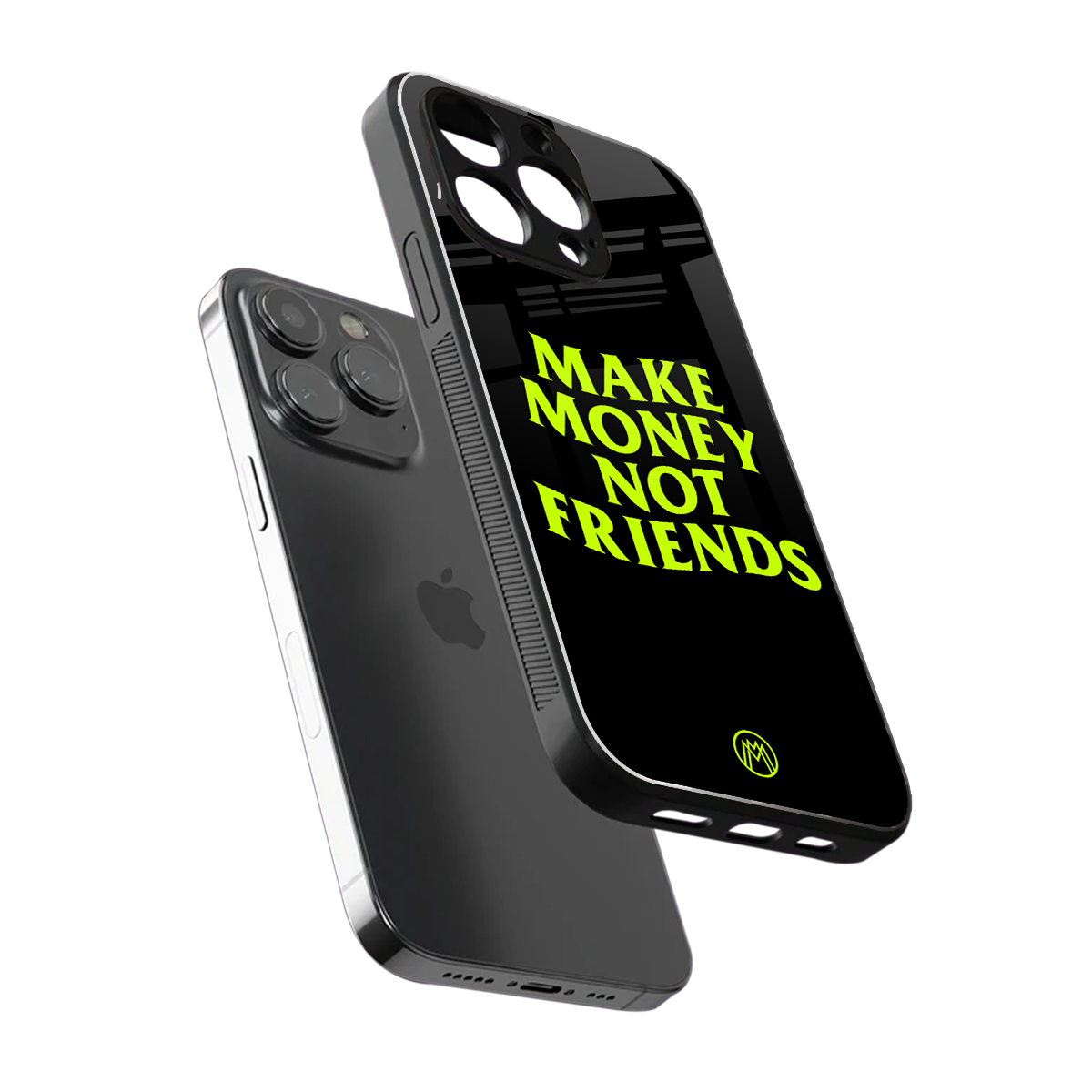 make money not friends back phone cover | glass case for iphone 13 pro max
