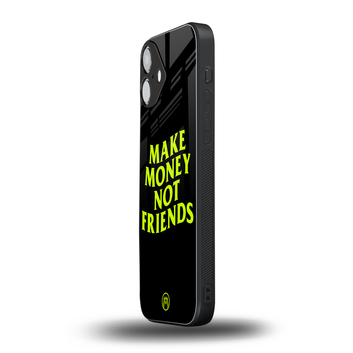 make money not friends back phone cover | glass case for iphone 16 plus