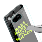 make money not friends back phone cover | glass case for iphone 16e