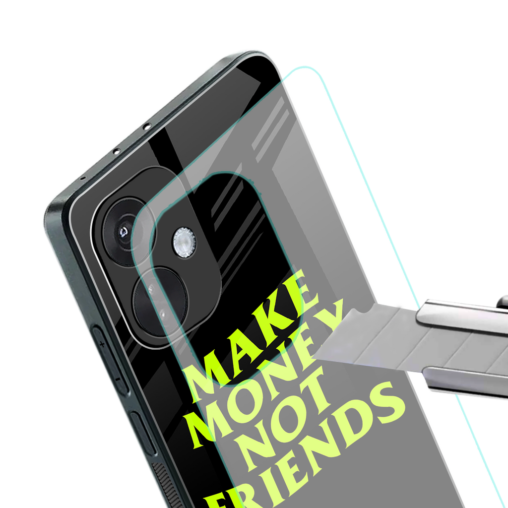 make money not friends back phone cover | glass case for oneplus nord ce 3