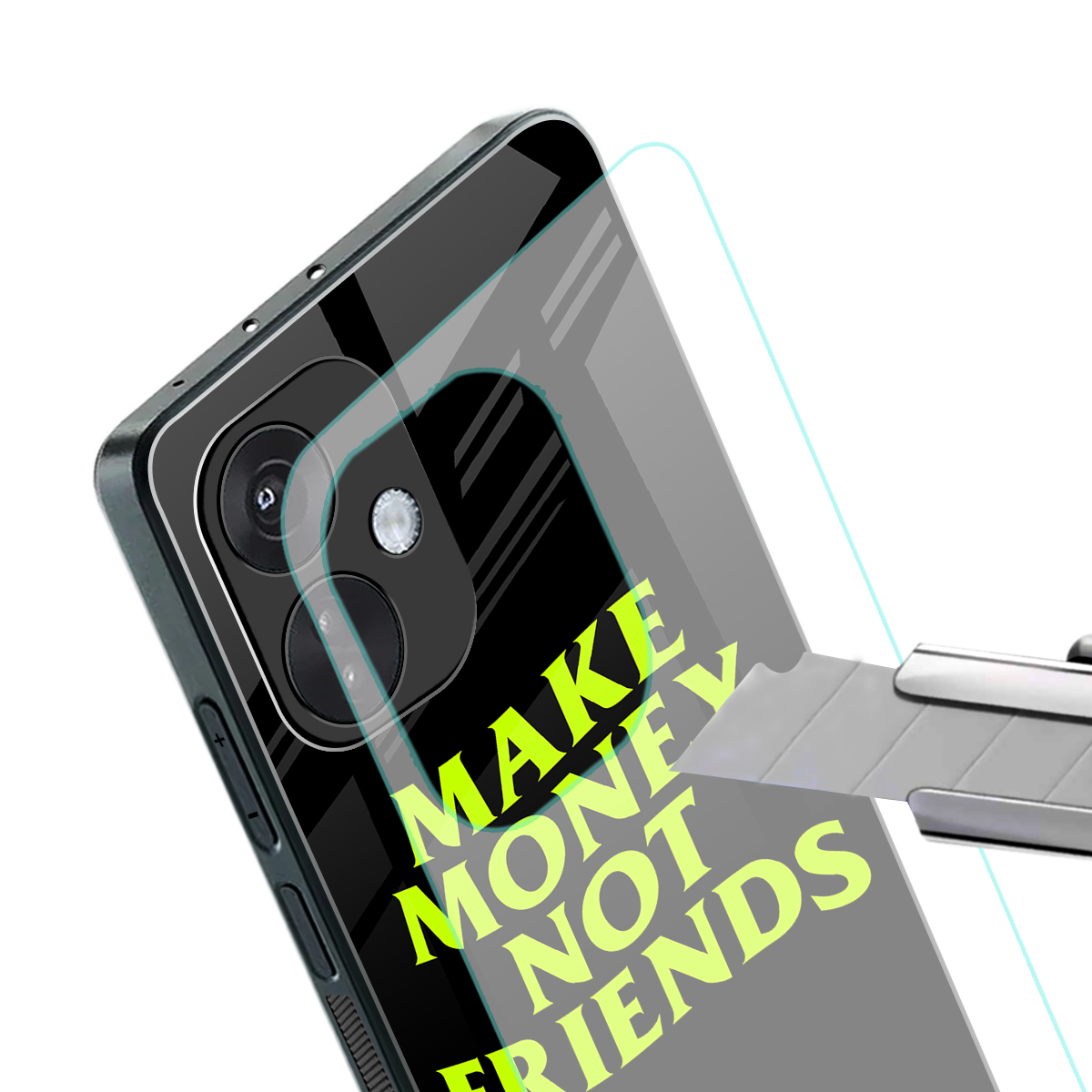 make money not friends back phone cover | glass case for oneplus nord ce 3