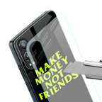 make money not friends back phone cover | glass case for oneplus nord ce 4 lite