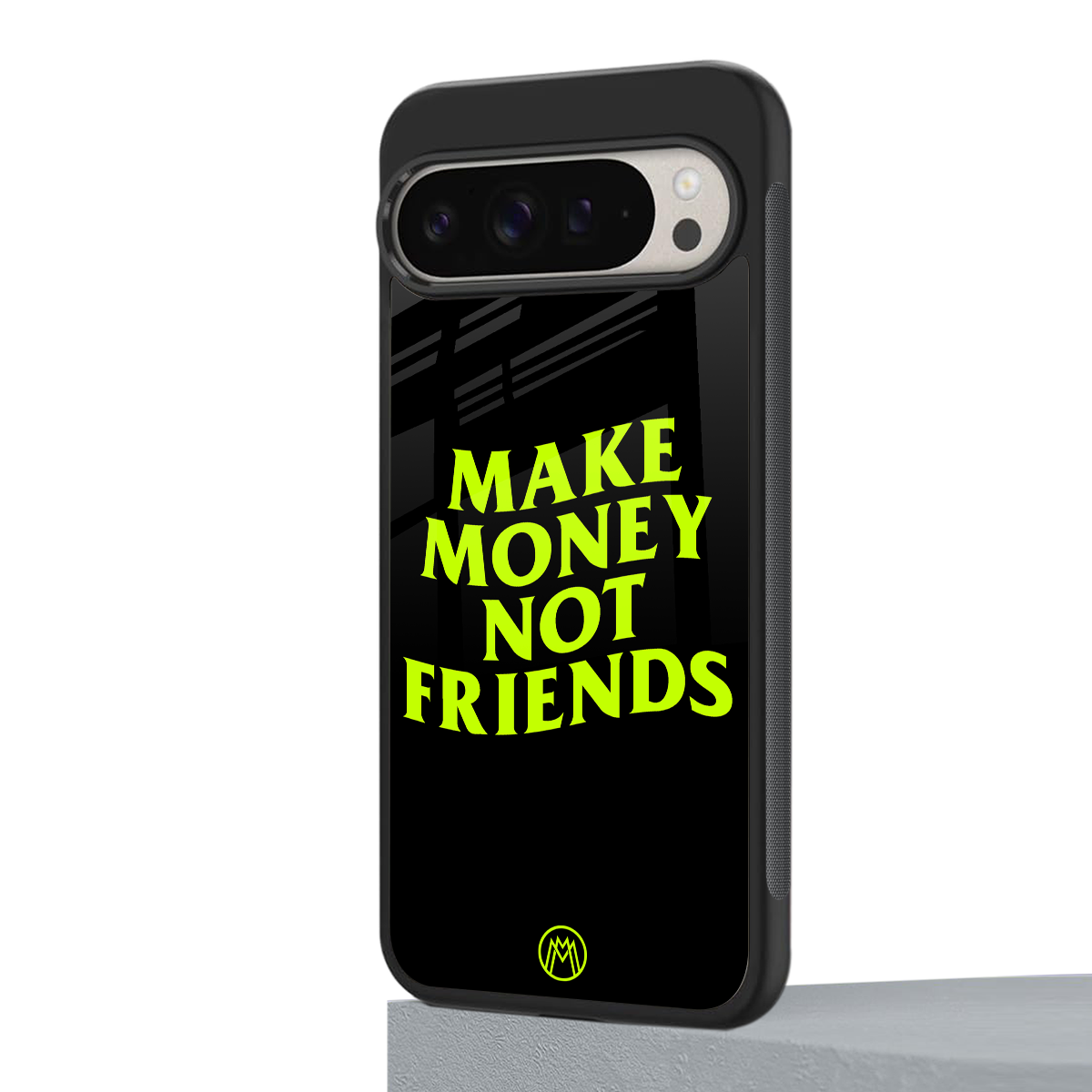 make money not friends back phone cover | glass case for google pixel 9 pro xl