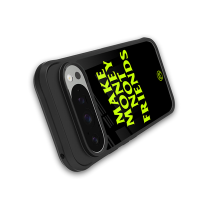 make money not friends back phone cover | glass case for google pixel 9 pro xl