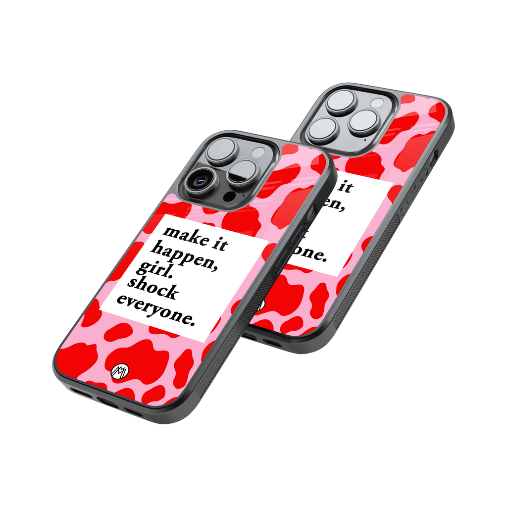 Protective Glass Back Phone Case Compatible with iPhone, Samsung, OnePlus, Pixel & More