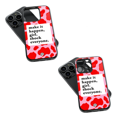 Trendy Glass Back Mobile Case for iPhone, Samsung, Redmi, OnePlus, Google Pixel, Motorola