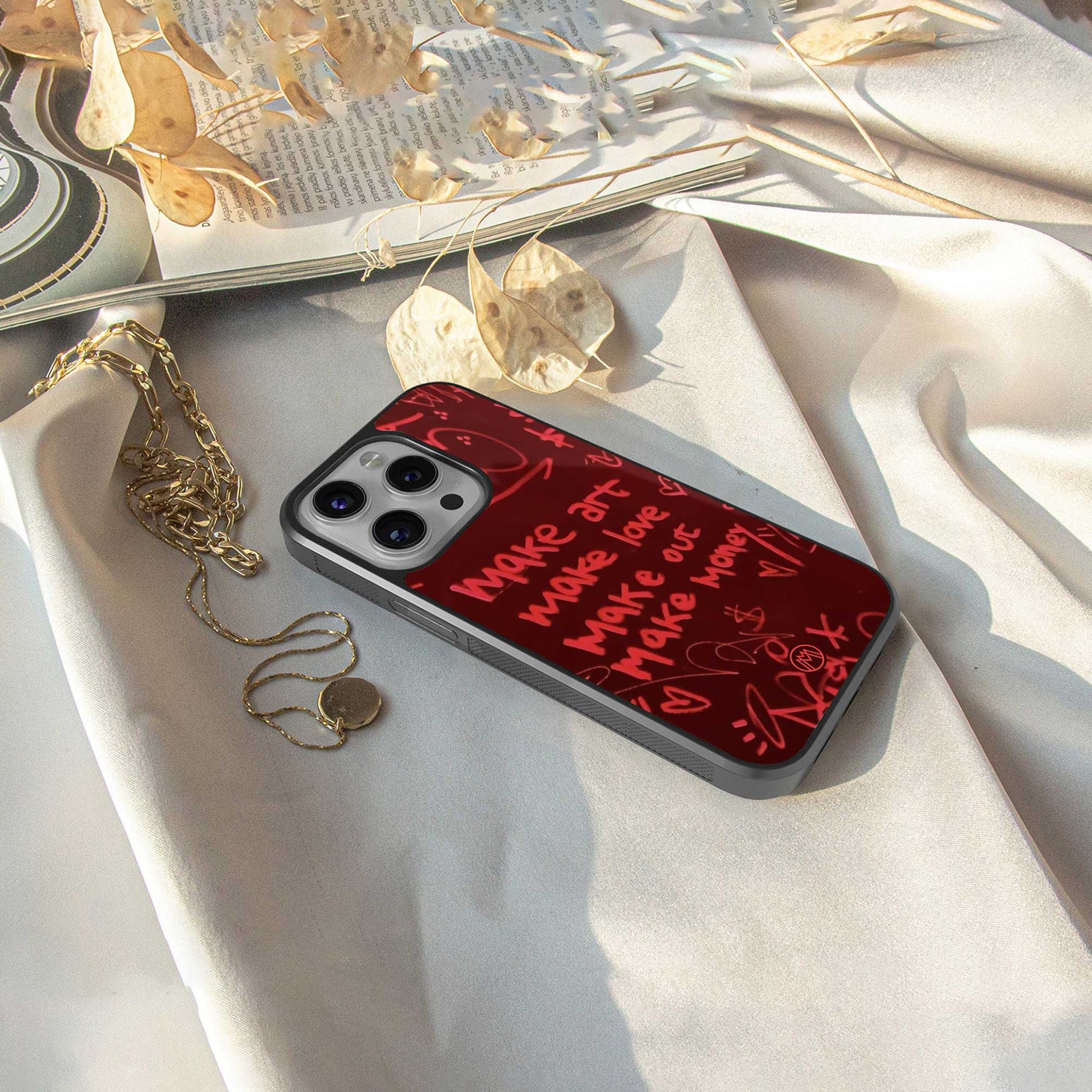 make magic back phone cover | glass case for iphone 13