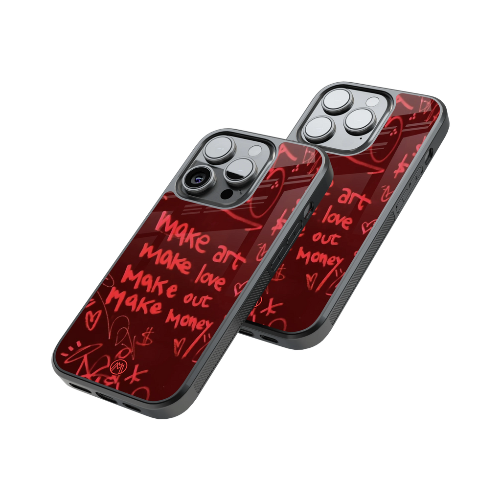 Protective Glass Back Phone Case Compatible with iPhone, Samsung, OnePlus, Pixel & More