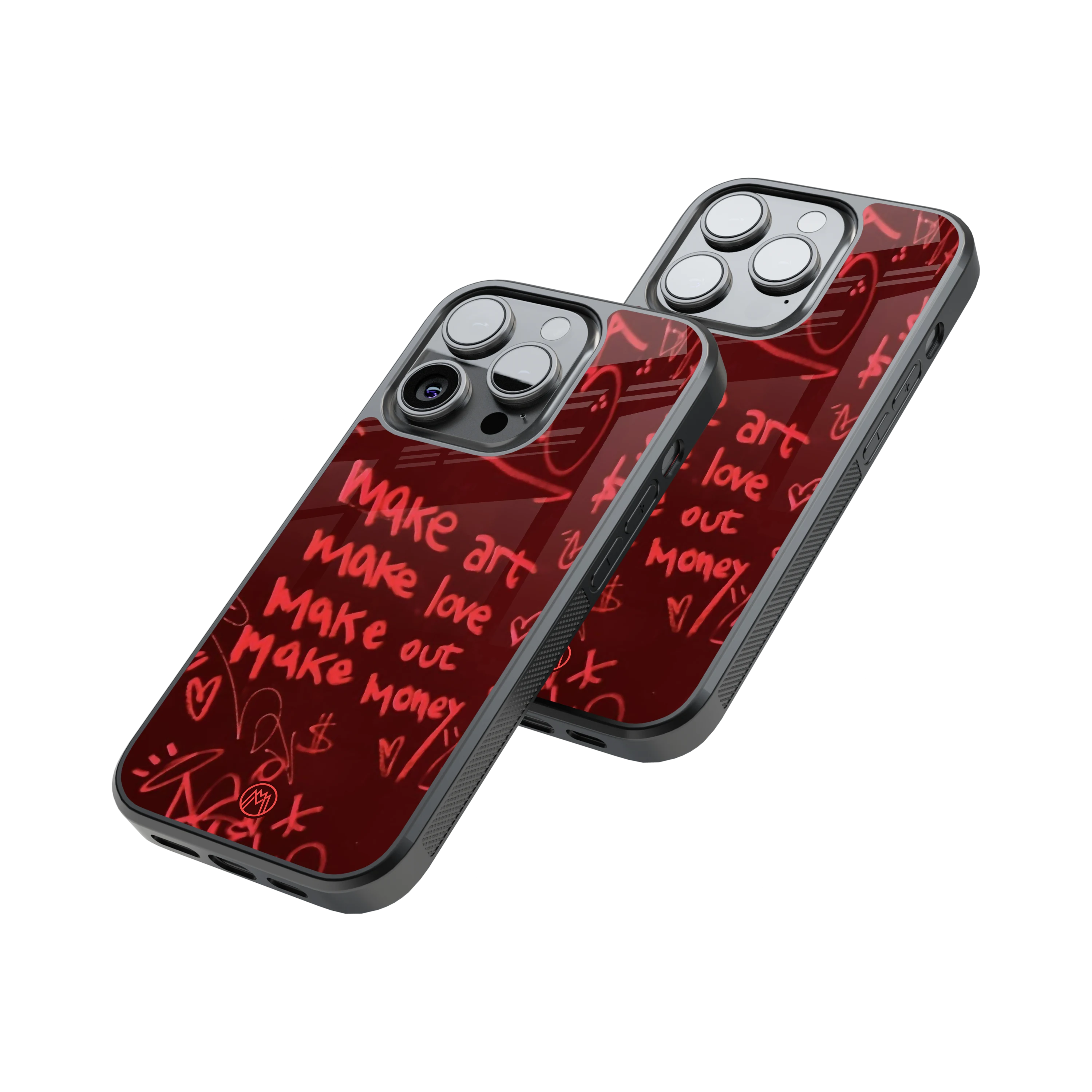 Protective Glass Back Phone Case Compatible with iPhone, Samsung, OnePlus, Pixel & More