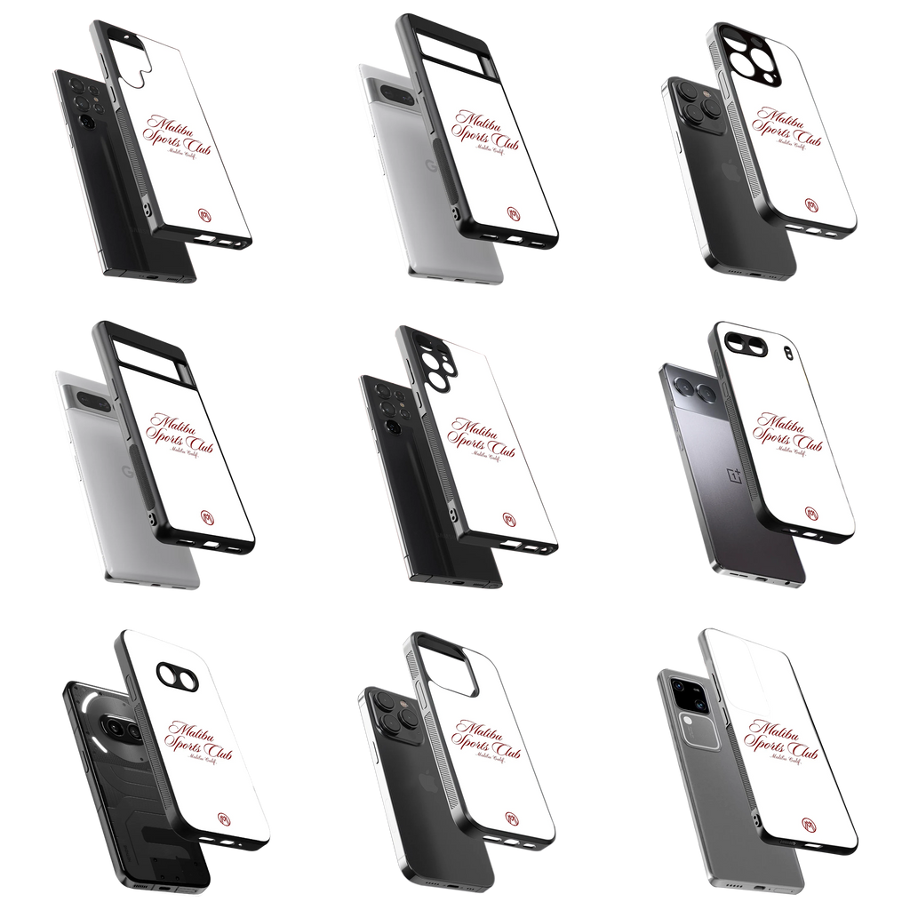 Durable Glass Back Mobile Case for iPhone, Samsung, OnePlus, Google Pixel, Redmi, Vivo, Oppo
