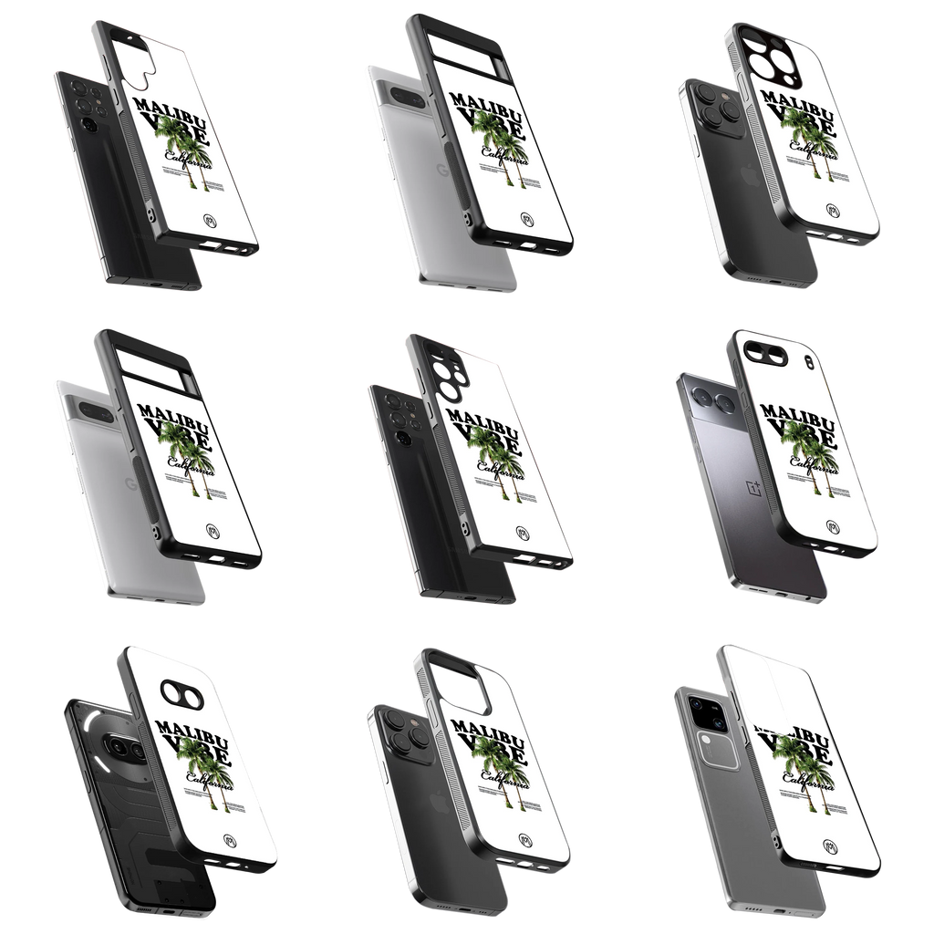 Durable Glass Back Mobile Case for iPhone, Samsung, OnePlus, Google Pixel, Redmi, Vivo, Oppo