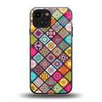 mandala art back phone cover | glass case for iphone 13 mini