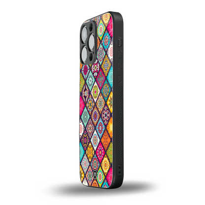 mandala art back phone cover | glass case for iphone 13 pro max