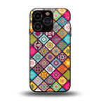 mandala art back phone cover | glass case for iphone 13 pro