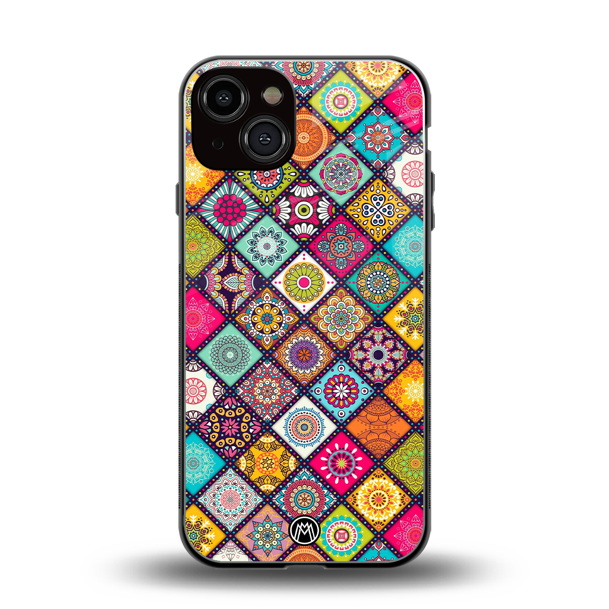 mandala art back phone cover | glass case for iphone 13