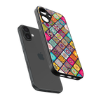 mandala art back phone cover | glass case for iphone 16 plus