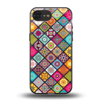 mandala art back phone cover | glass case for iphone 16e