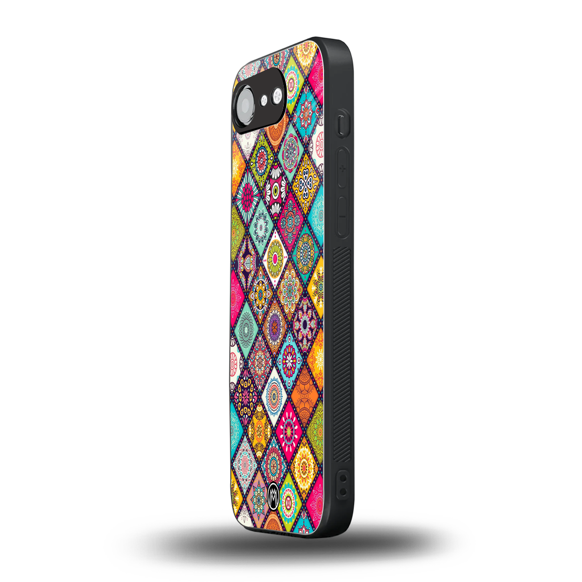 mandala art back phone cover | glass case for iphone 16e