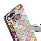 mandala art back phone cover | glass case for iphone 16e