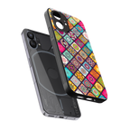 mandala art back phone cover | glass case for nothing phone 1