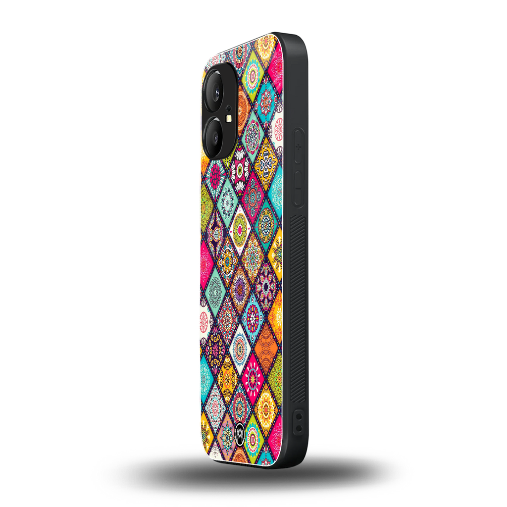 mandala art back phone cover | glass case for nothing phone 1