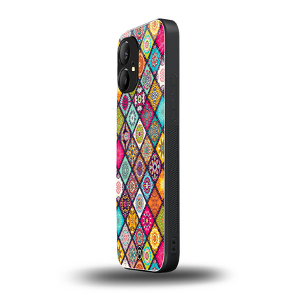 mandala art back phone cover | glass case for nothing phone 1