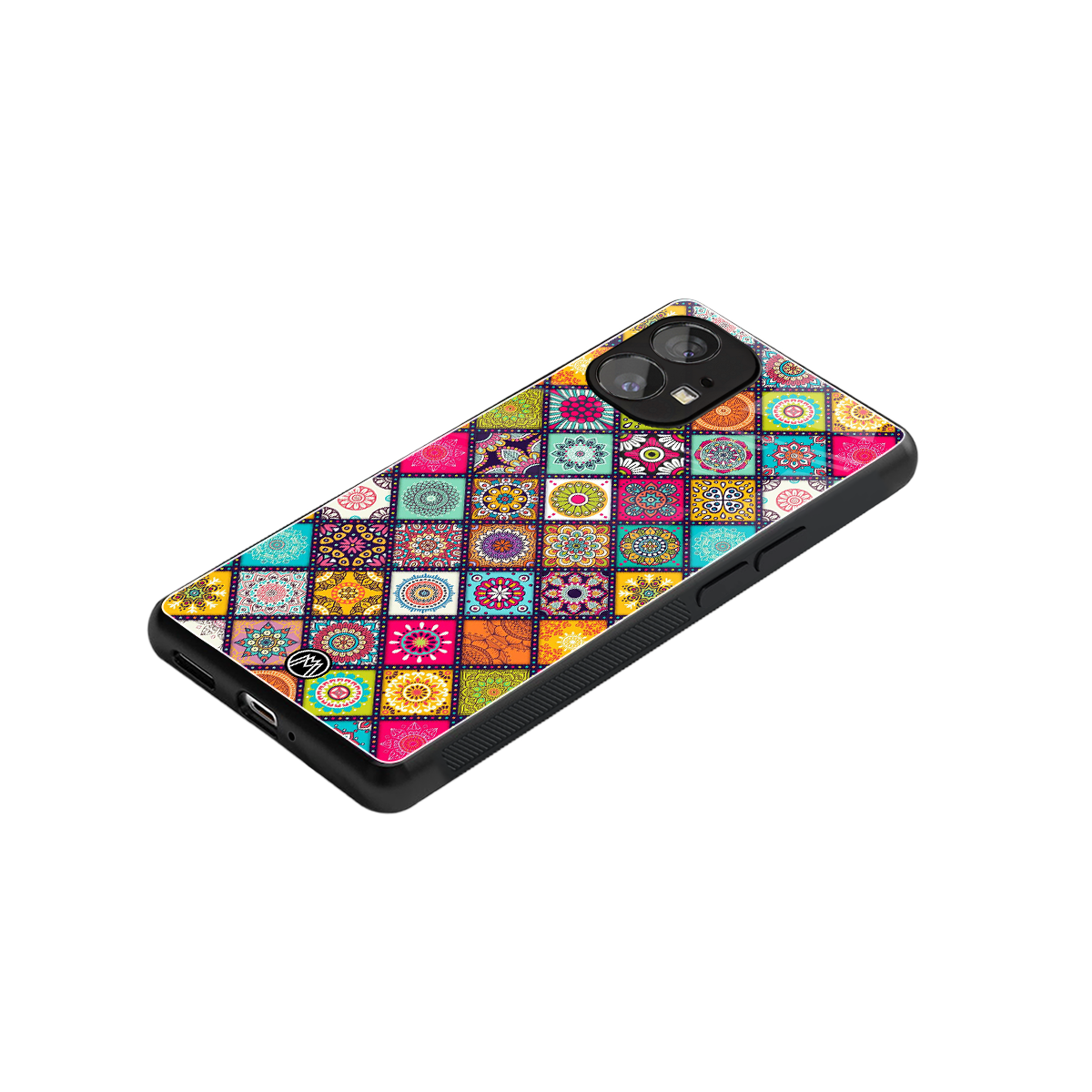 mandala art back phone cover | glass case for nothing phone 1