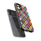 mandala art back phone cover | glass case for nothing phone 2