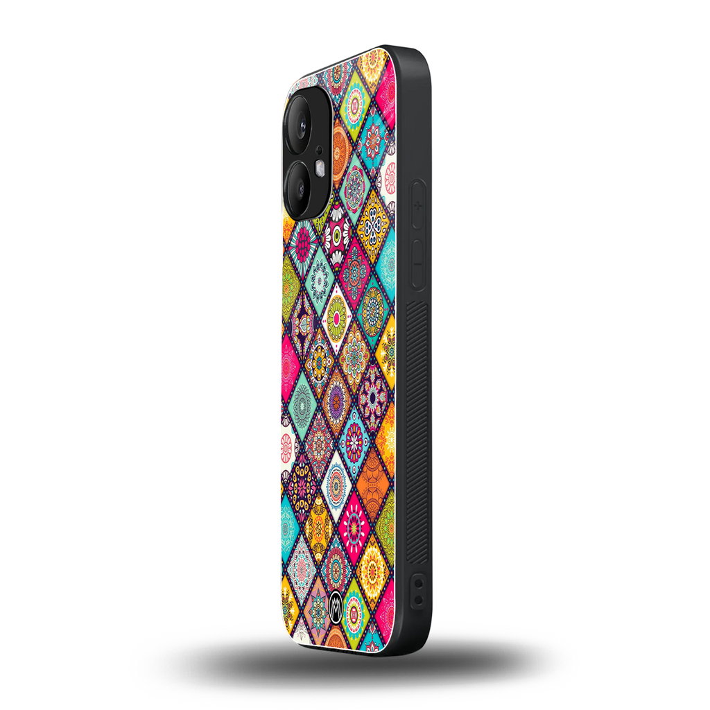 mandala art back phone cover | glass case for nothing phone 2
